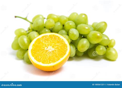 Grape And Orange Stock Image Image Of Apple Fresh 100561321