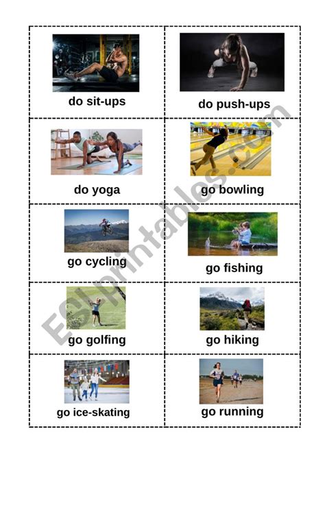 Charades Using Sports Esl Worksheet By Luchin