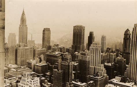 Vintage New York City Skyline Photograph 1935 Photograph By