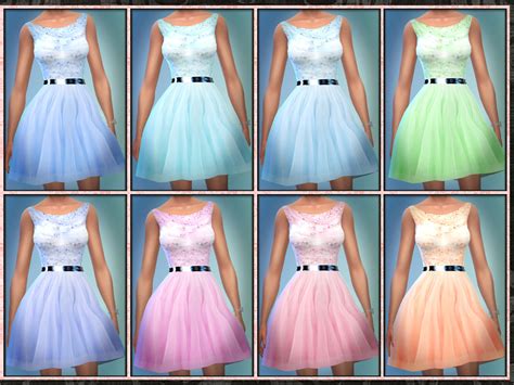 The Sims Resource Tw Beaded Tulle Short Bridesmaid Dress