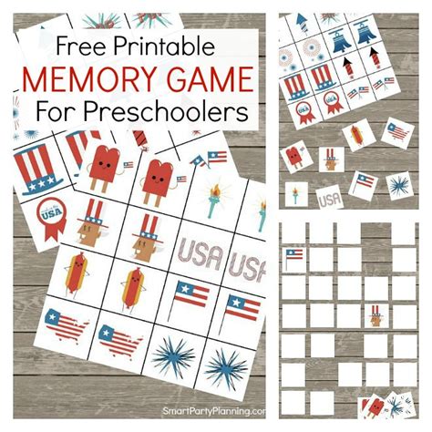 Printable Memory Game That Preschoolers Will Love
