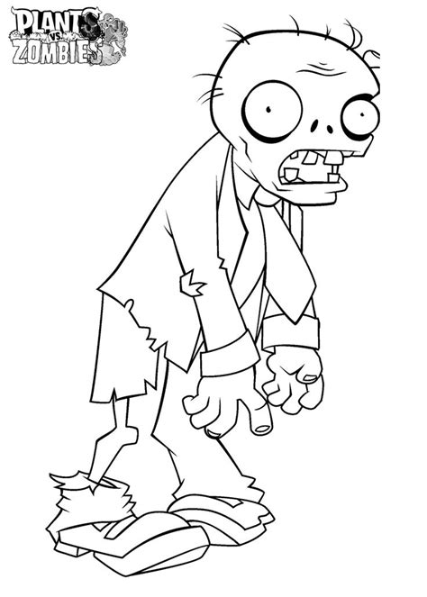 A zombie is a dead person reanimated through magic and in these modern times, by fictional scientific methods. Coloring pages, Coloring pages for kids and Plants vs ...