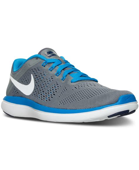 Nike Mens Flex 2016 Running Sneakers From Finish Line In Blue For Men