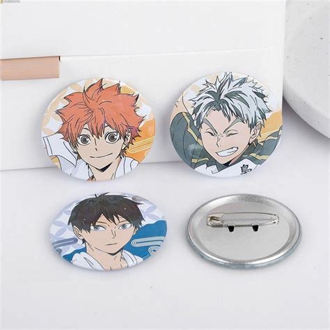 Humberto Tinplate Pin อะนิเมะ Shoyo Hinata และ Tobio Kageyama เข็มกลัด