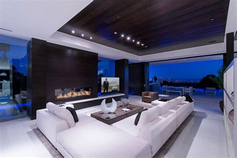 Luxury mansion living room design. World-Class Beverly Hills Contemporary Luxury Home With ...