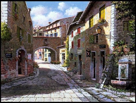 Beautiful Old Town Street Architecture Old Town Street Houses Hd
