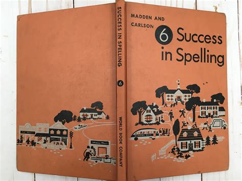 2 Vintage School Textbooks Success in Spelling grade 6 1955 | Etsy