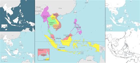 The driving force behind the formation of the organization was the thirst for economic development and fear of communism. Free maps of ASEAN and Southeast Asia - ASEAN UP