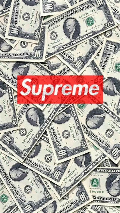 Money And Supreme Wallpapers Wallpaper Cave