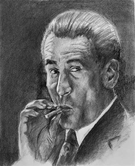 Goodfellas Robert Deniro Pencil Drawing Print Etsy