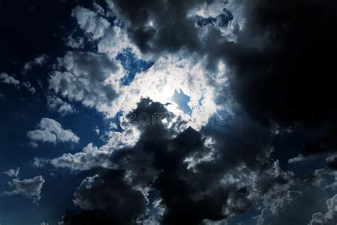 Dark Cloudy Sky Stock Image Image Of Dramatic Moon 16810089