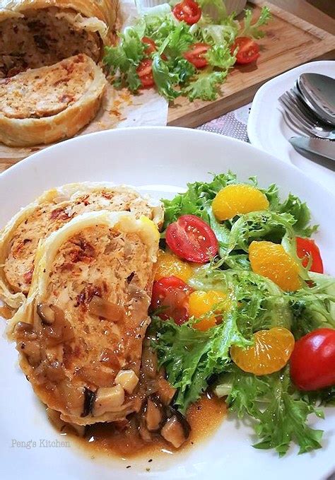 − chicken roll (adult cat) quantity. Peng's Kitchen: Marmite Chicken Roll in Puff Pastry