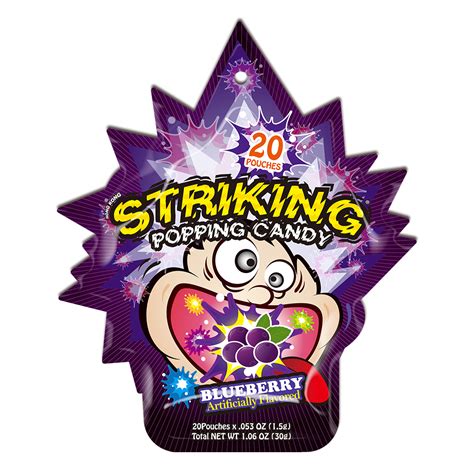 Striking Popping Candy 30g Blueberry Flavor Striking Official Website