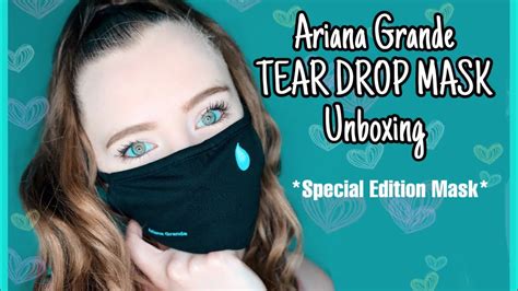 Ariana Grande Tear Drop Mask Unboxing Sara Harlee Youtube