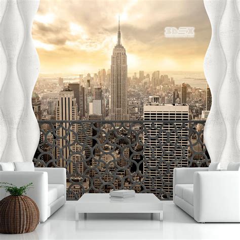 3d Wallpaper Designs For Living Room ~ Buy 3d Modern Large Cobblestone Wall
