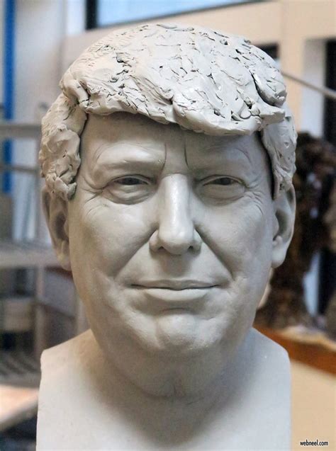 Modeled Sculpture In Wax Donald Trump By Saint Chaffray 21
