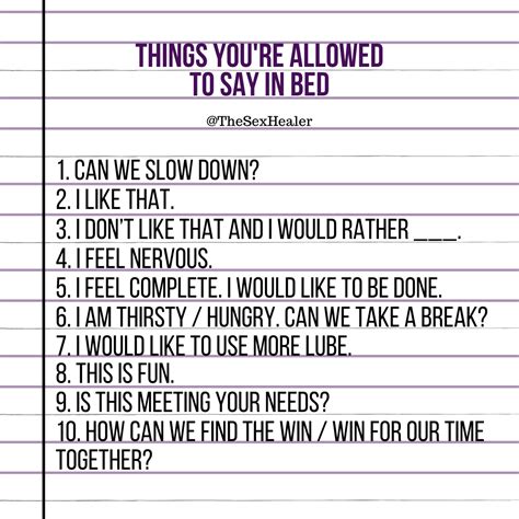 Essential Rules For Couples Sex 10 Things Allowed To Say During Sex