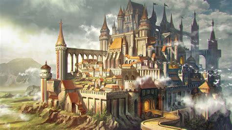 Castle Alpha Owner Fantasy Castle Fantasy Artwork Fantasy City