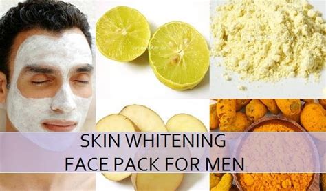Best Homemade Skin Whitening Face Pack For Men These Lightening Face