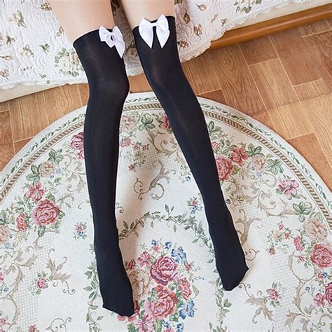 Absolutely Price To Value 100 Authentic 1 Pair Girls Ladies Thigh High Over Knee Socks Women