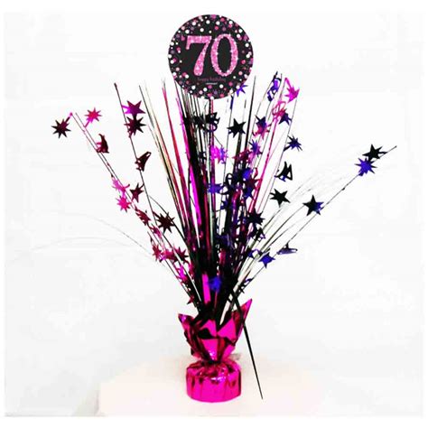 70th Birthday Centerpieces