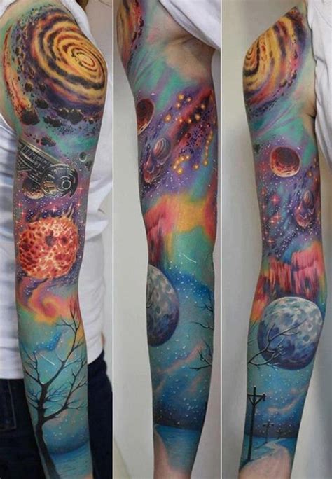 40 Space Tattoo Ideas Art And Design