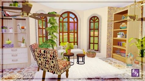 The Stories Sims Tell Modern Spectrum Brown Sunroom Sims 4