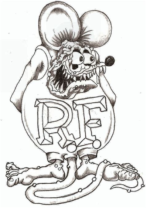 Rat Fink Coloring Pages Coloring Pages
