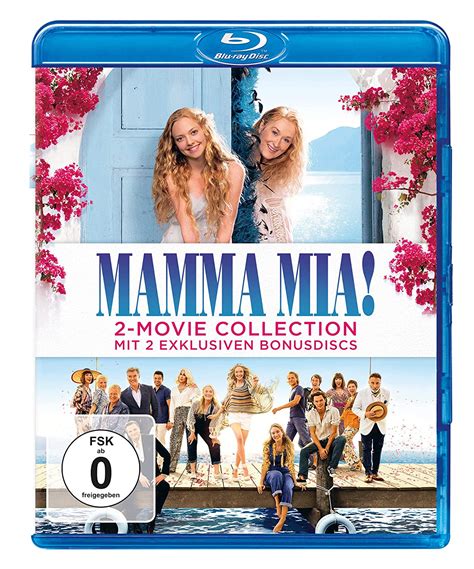 Mamma Mia Mamma Mia Here We Go Again 2 Bonus Discs Blu Ray Alemania Amazones