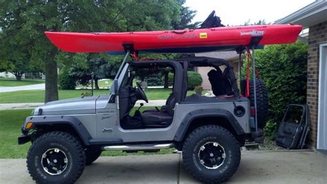Great Kayak Carrier For Jeep Wrangler Kayak Rack Jeep Camping Jeep