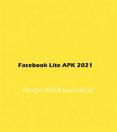 Facebook Lite Apk 2021