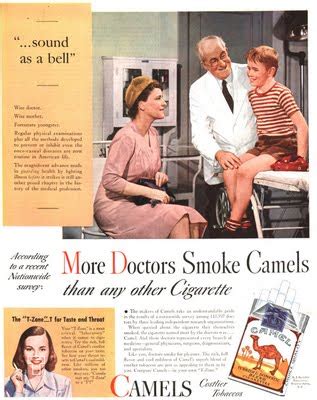 Sentado frente al Mundo Cuando los médicos recomendaban cigarrillos