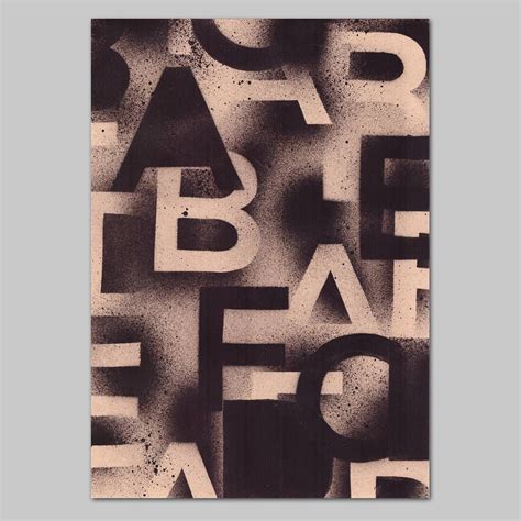 Stencil letters in spray paint images stock photos. DinA5 stencils #spraypaint #spray #black #DinA5 #paper # ...