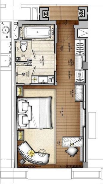 100 Small Studio Apartment Layout Design Ideas Hotel Room Design