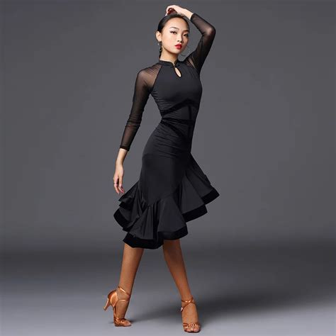 Latin Dance Practice Clothes Female Adult Professional Performance Clothing New Latin Dance