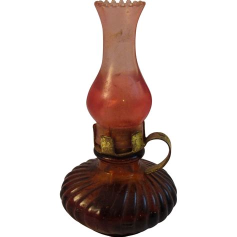 Perfume bottle table lamp in black by porta romana. Miniature Perfume Bottle Kerosene Lamp Dollhouse Size from ...