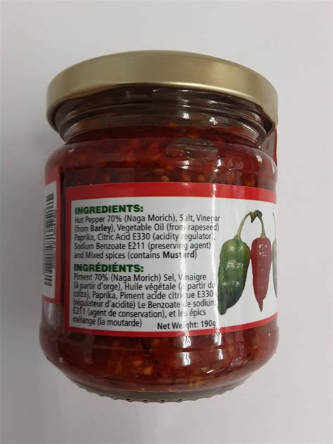 Buy Naga Hot Chilli Pepper Pickle Sauce 190 Grams Ghost Pepper Pickle