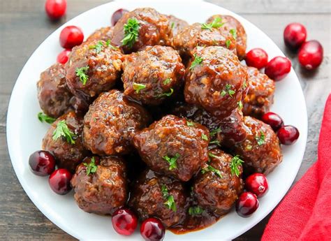 Baked Cranberry Meatballs Ehow