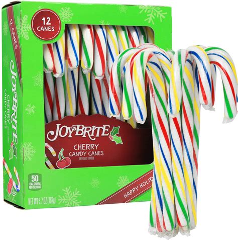 Greenco Candy Canes Individually Wrapped Cherry Flavored Candy Canes