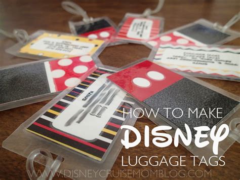 How To Make Disney Luggage Tags Disney Cruise Mom Blog