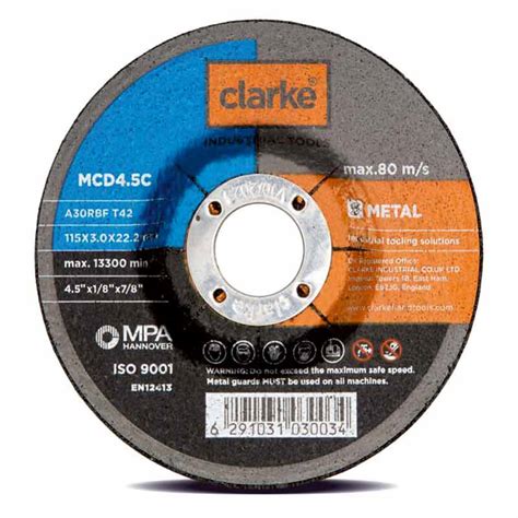 Buy Clarke Industrial Tools Metal Cutting And Grinding Disc Tools Online