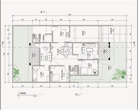 denah rumah minimalis  lantaidwg desain rumah minimalis