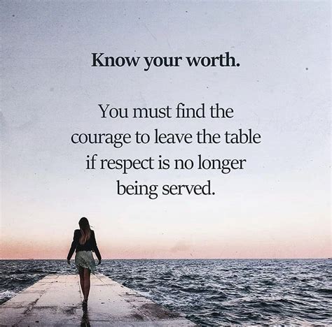 Know Your Worth You Must Find The Courage To Leave The Table If