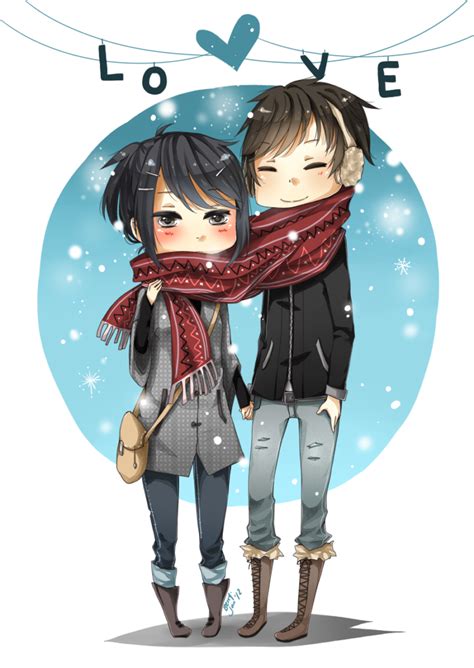 Sharing A Scarf By Strawberry On Deviantart