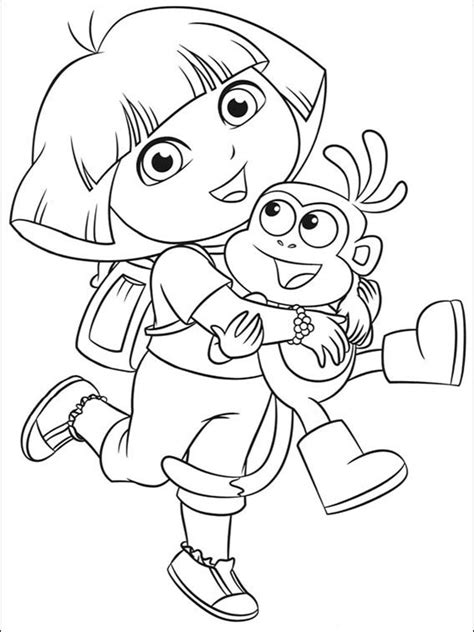 Download Dora the Explorer Coloring 77