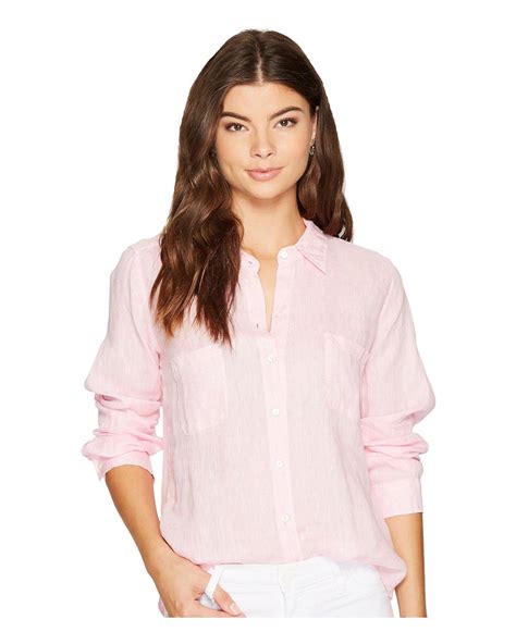 Lilly Pulitzer Sea View Button Down In Pink Lyst