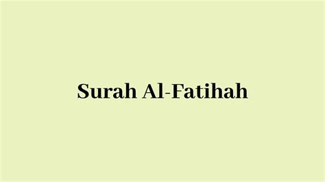 Maksud Al Fatihah Dalam Jawi XimenataroBarnett
