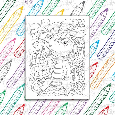 Stoner Coloring Page Digital Download PDF Trippy Funny and | Etsy