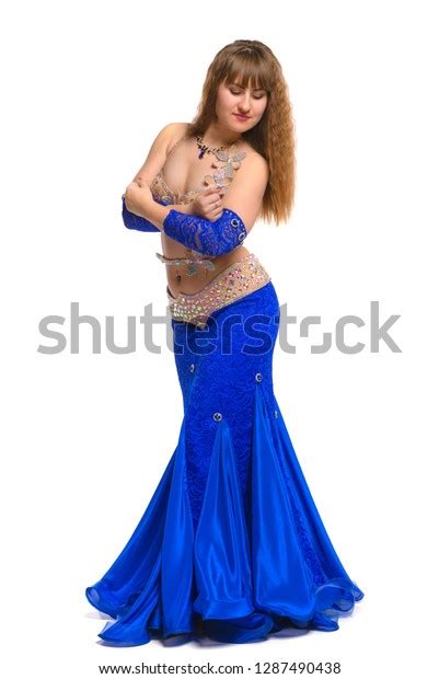 Attractive Bellydancer On Isolated On White Stock Photo Shutterstock