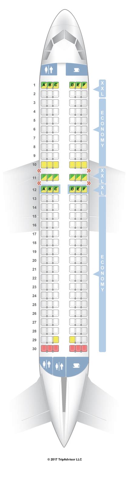 Aircraft Airbus A320neo Seat Map Image To U